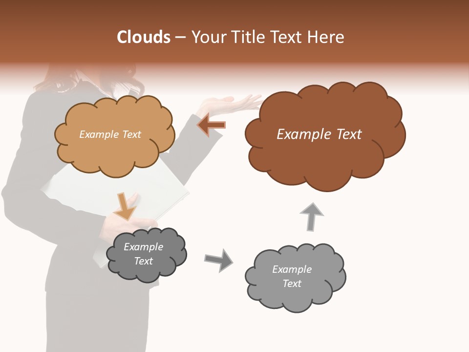 Lady Study Business PowerPoint Template