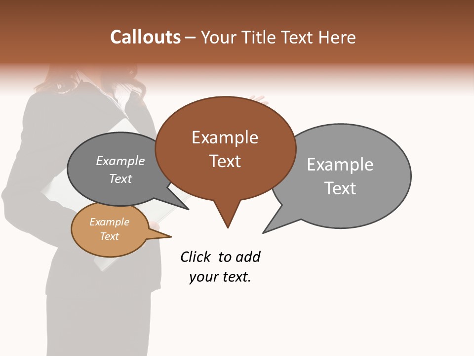 Lady Study Business PowerPoint Template