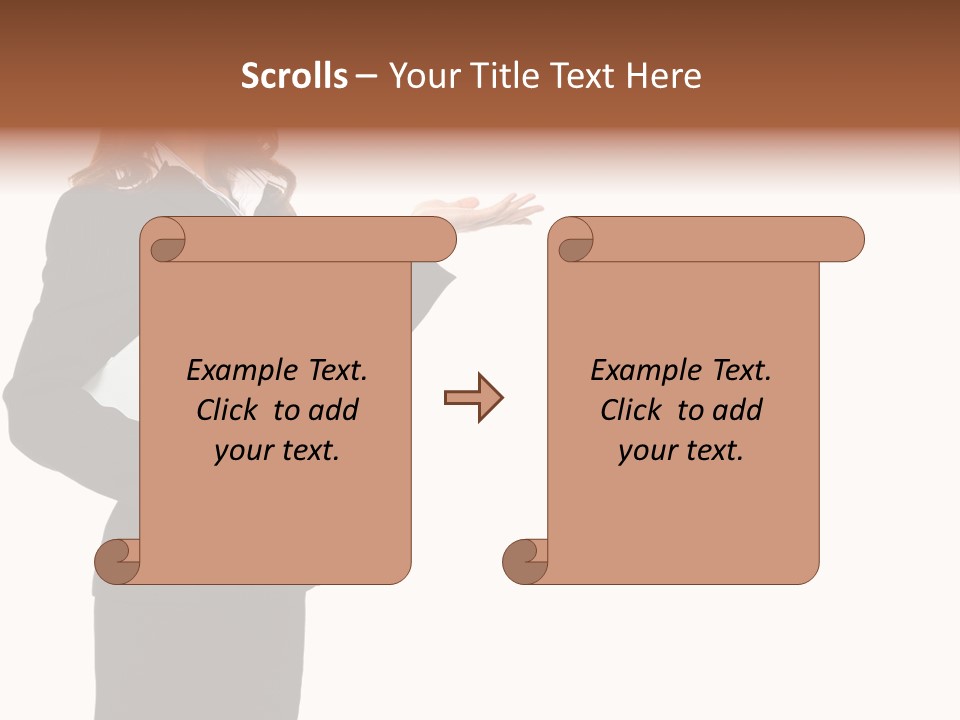 Lady Study Business PowerPoint Template