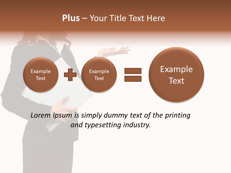 Lady Study Business PowerPoint Template