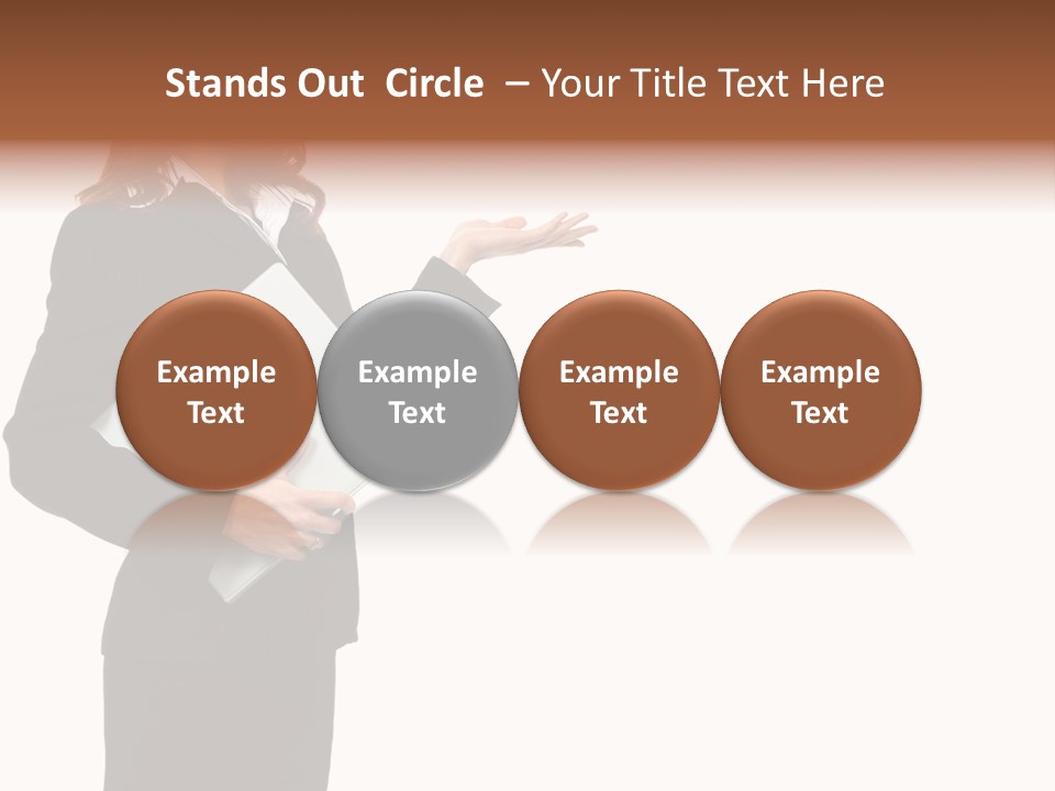 Lady Study Business PowerPoint Template