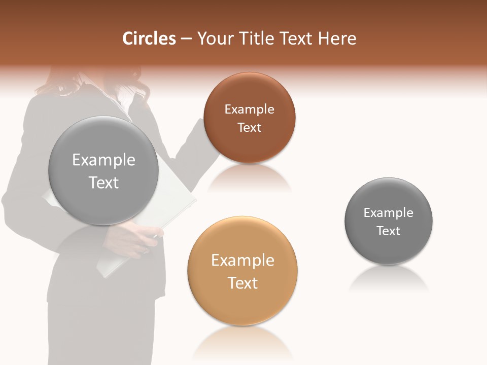 Lady Study Business PowerPoint Template