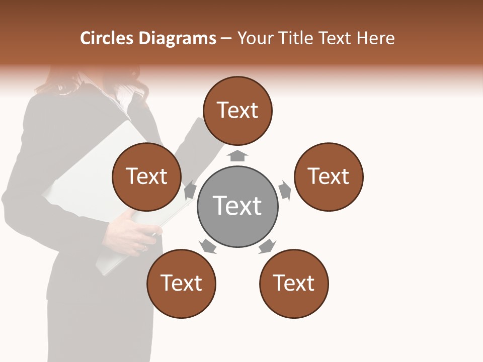 Lady Study Business PowerPoint Template