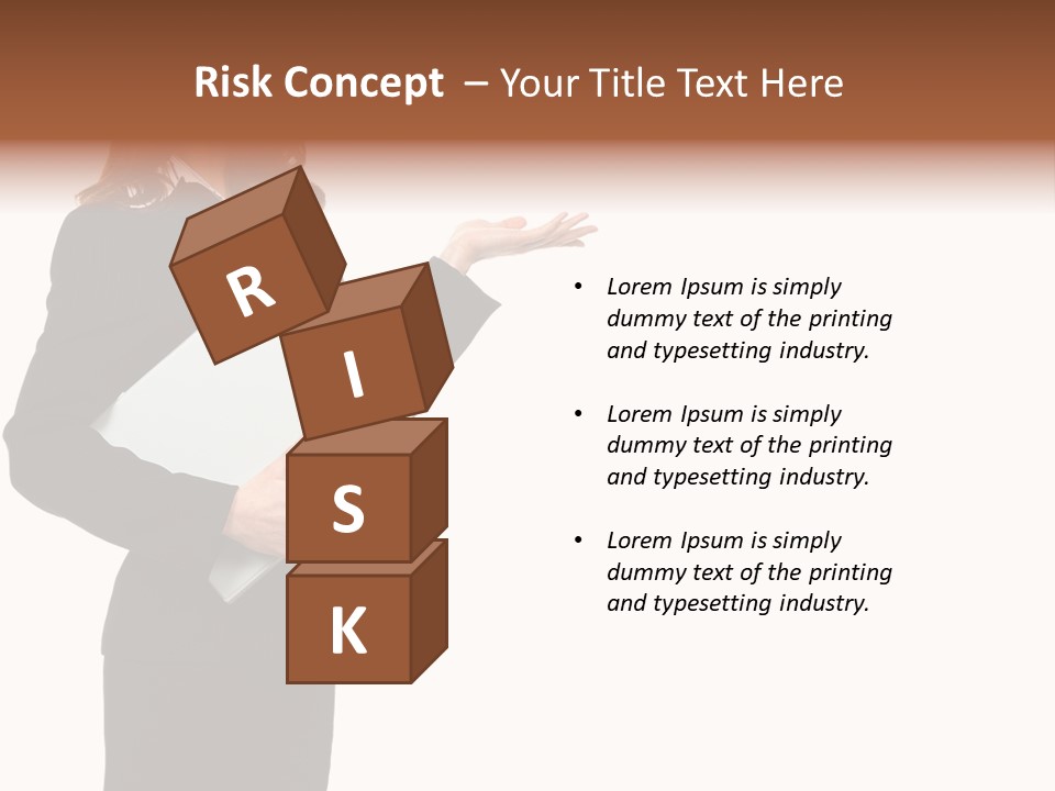 Lady Study Business PowerPoint Template