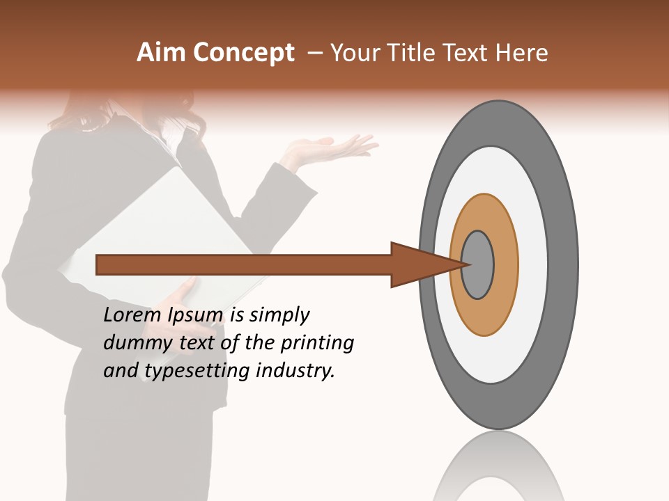 Lady Study Business PowerPoint Template