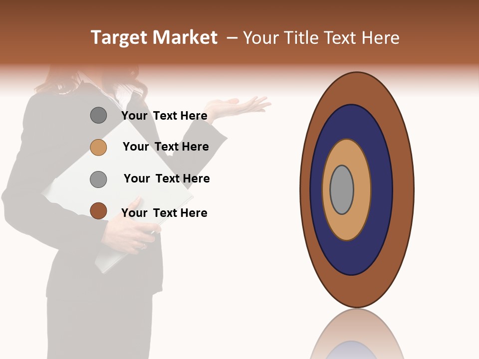 Lady Study Business PowerPoint Template