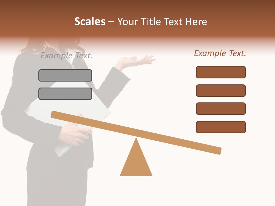 Lady Study Business PowerPoint Template