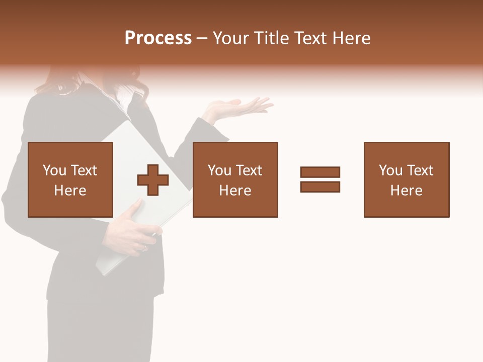 Lady Study Business PowerPoint Template