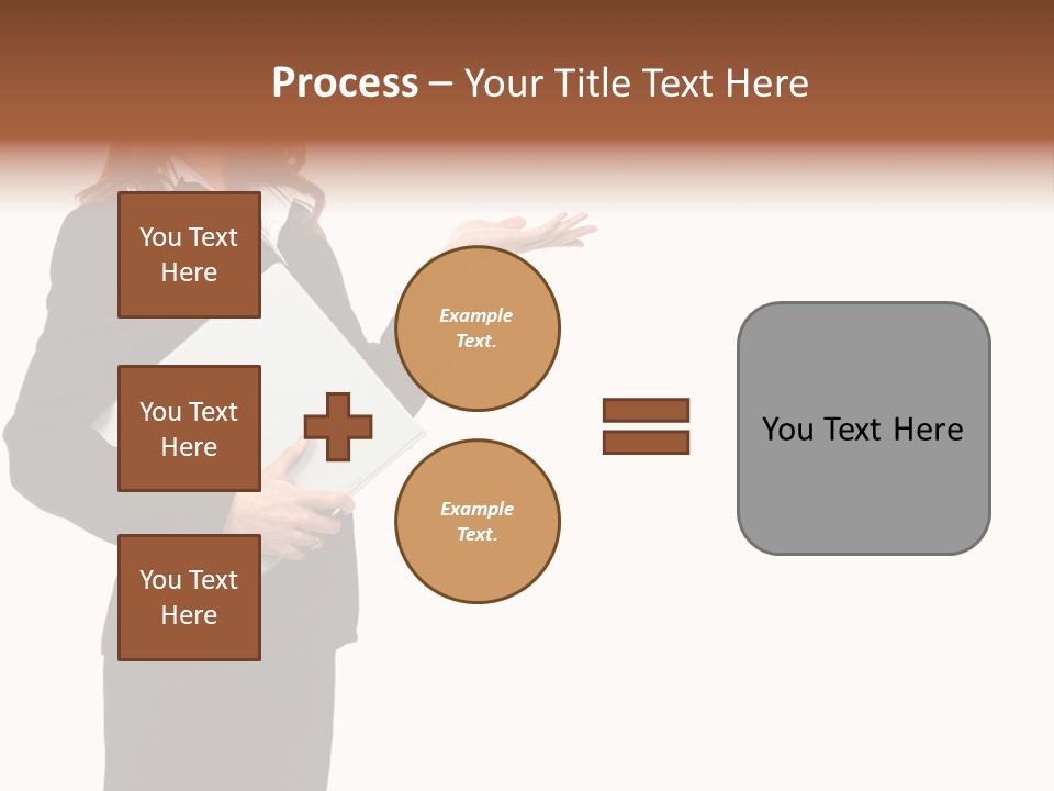 Lady Study Business PowerPoint Template