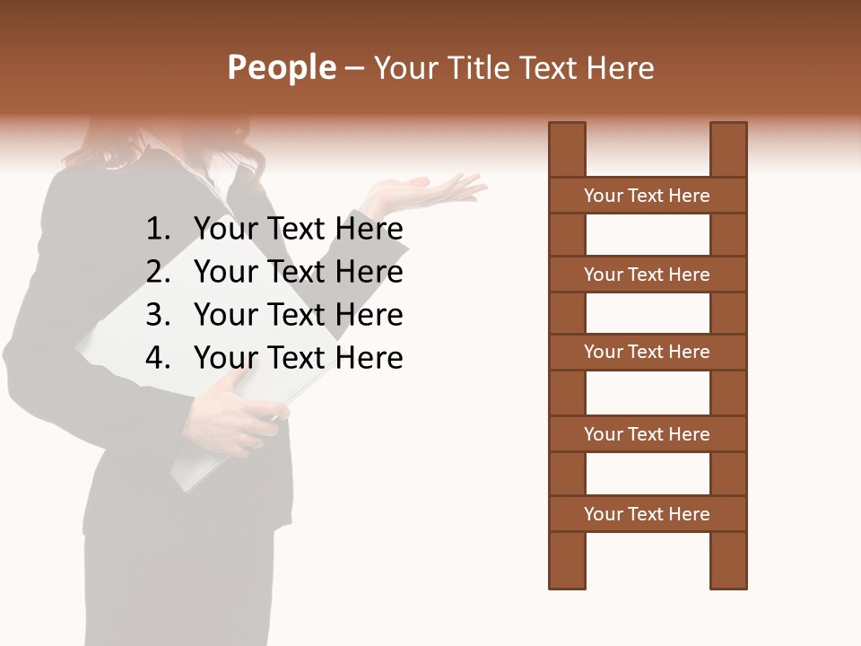 Lady Study Business PowerPoint Template