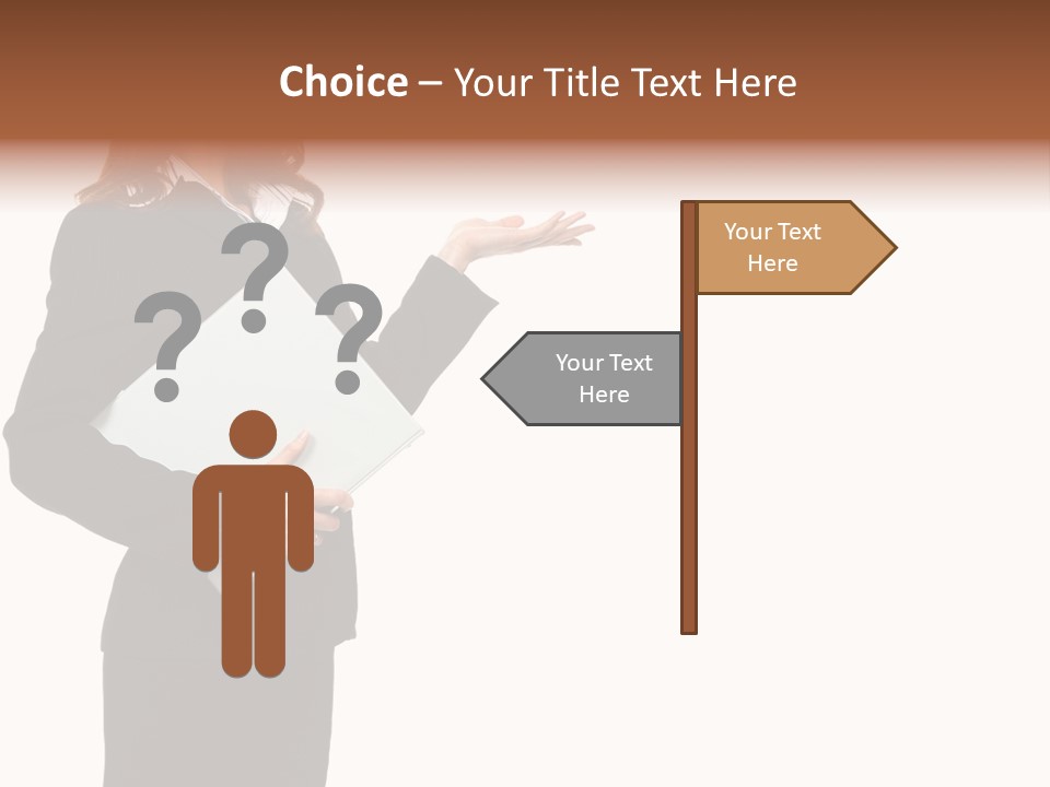 Lady Study Business PowerPoint Template