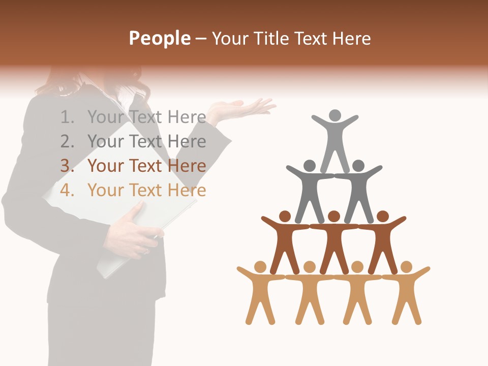 Lady Study Business PowerPoint Template