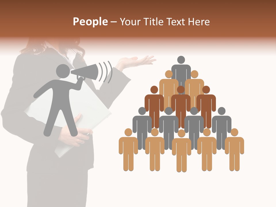 Lady Study Business PowerPoint Template