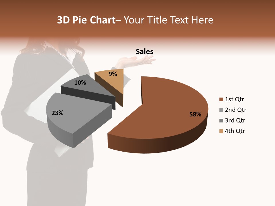 Lady Study Business PowerPoint Template