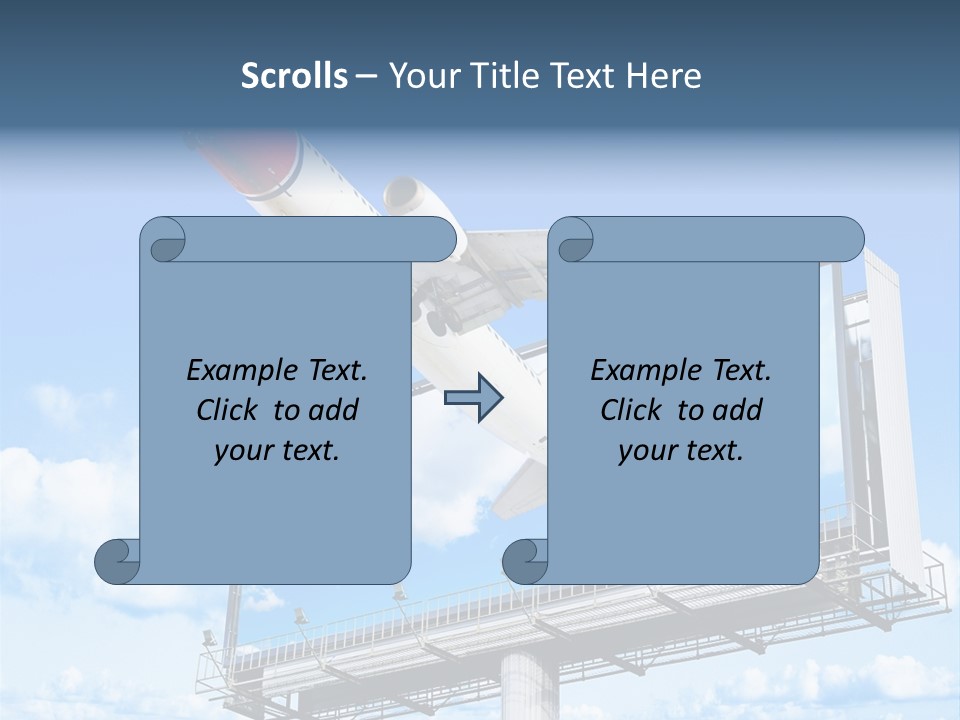 Wing Template Banner PowerPoint Template