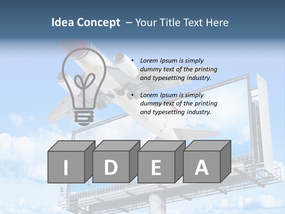 Wing Template Banner PowerPoint Template
