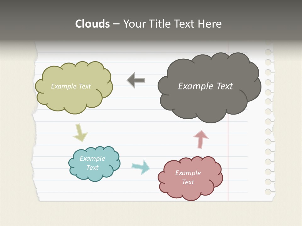 Blue Clip Art Education PowerPoint Template
