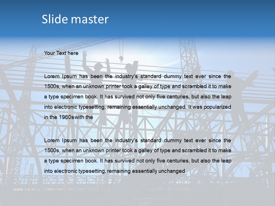 Industrial Engineer Workplace PowerPoint Template