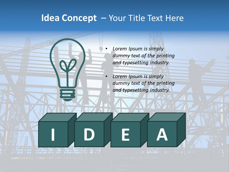 Industrial Engineer Workplace PowerPoint Template