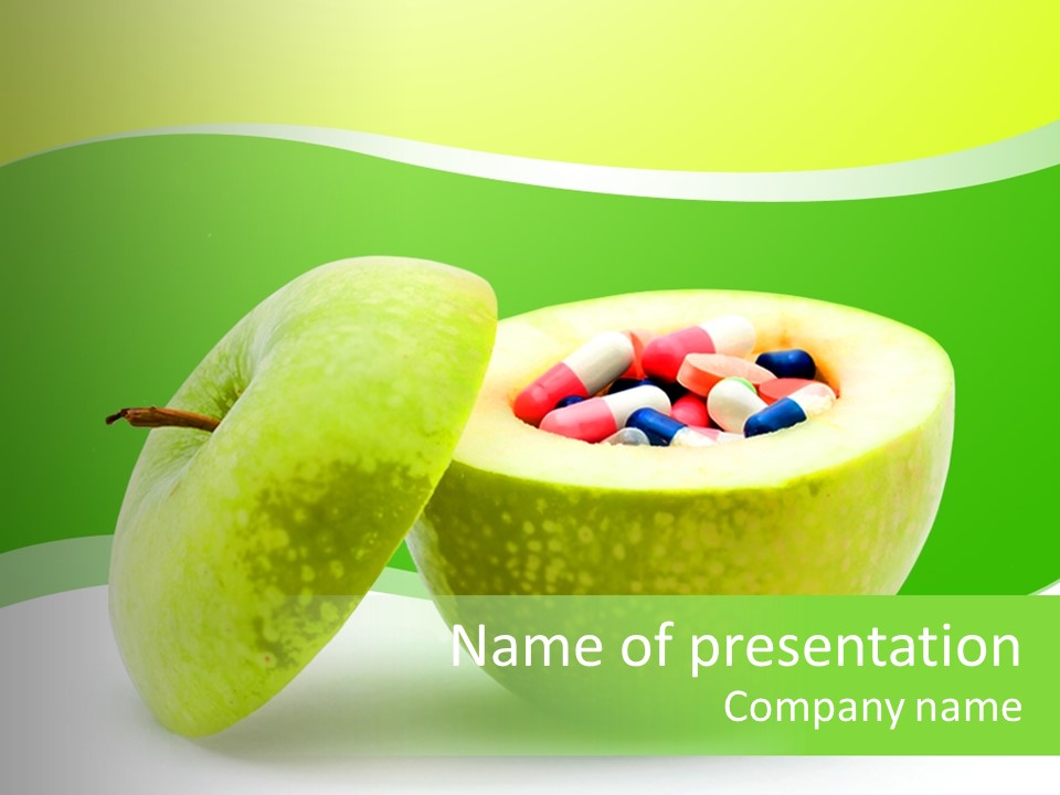 Diet Pills Pharmacy PowerPoint Template