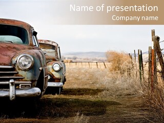 American Neglected Abandoned PowerPoint Template