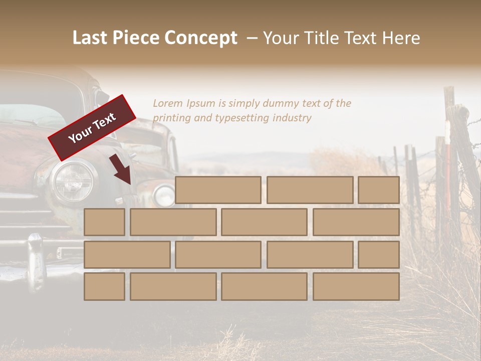 American Neglected Abandoned PowerPoint Template