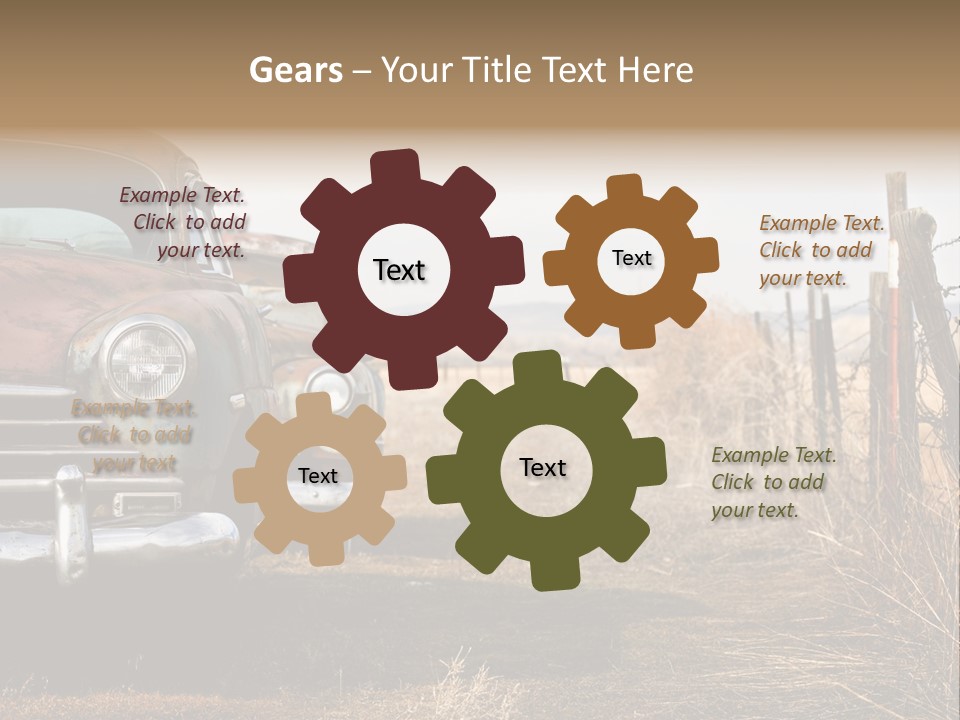 American Neglected Abandoned PowerPoint Template