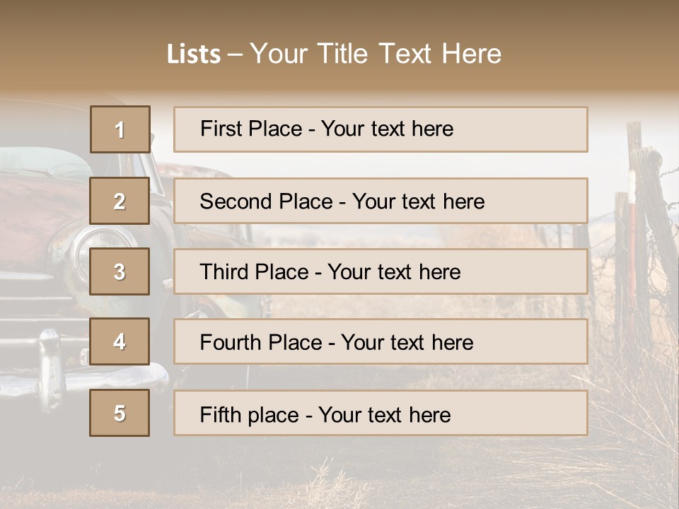 American Neglected Abandoned PowerPoint Template