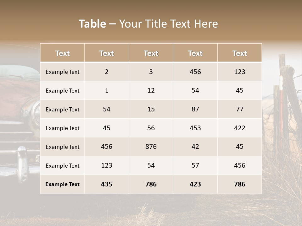 American Neglected Abandoned PowerPoint Template