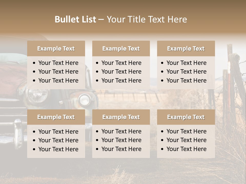 American Neglected Abandoned PowerPoint Template