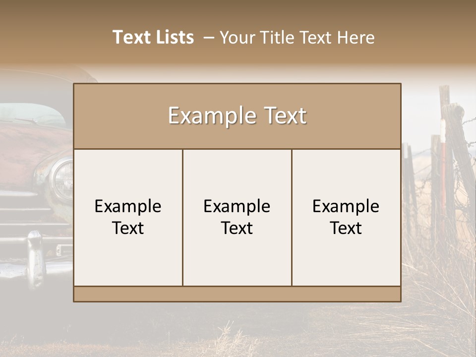 American Neglected Abandoned PowerPoint Template