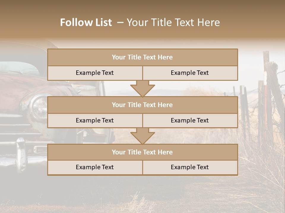American Neglected Abandoned PowerPoint Template