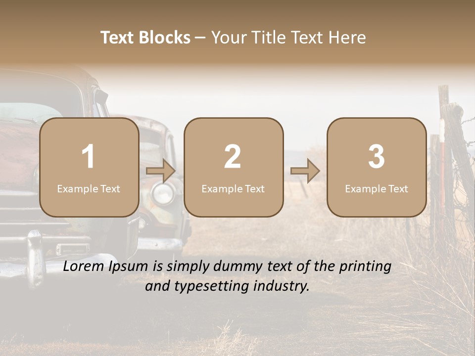 American Neglected Abandoned PowerPoint Template