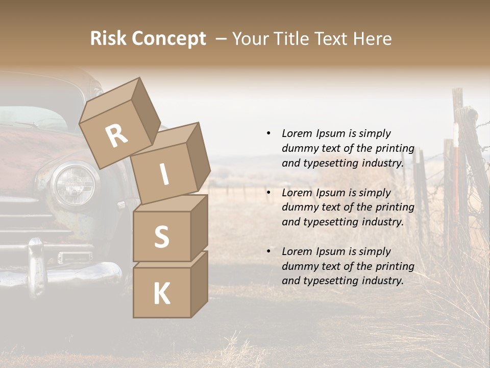 American Neglected Abandoned PowerPoint Template