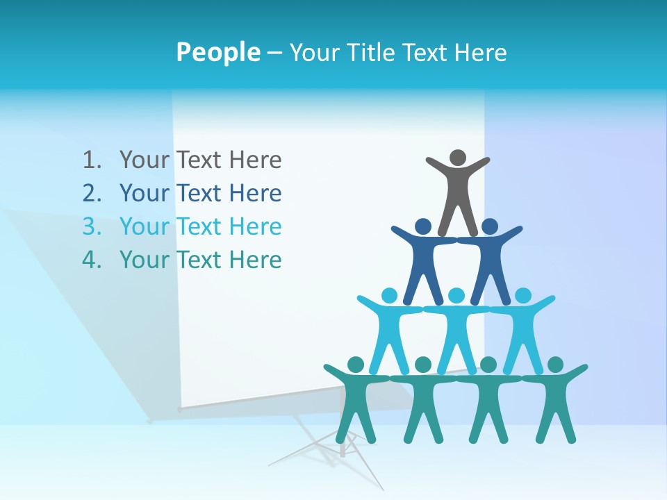 Group Room Happy PowerPoint Template