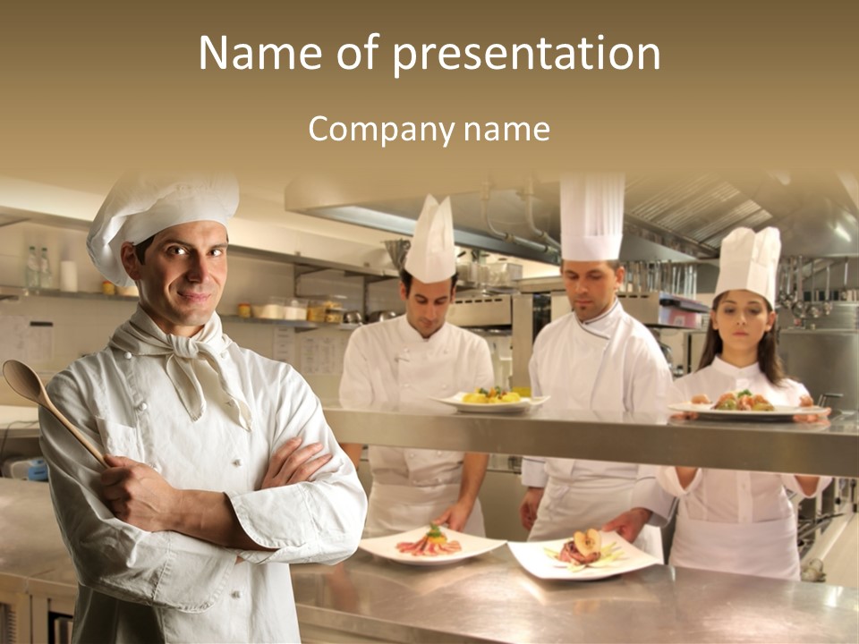 Man Skilled Staff PowerPoint Template