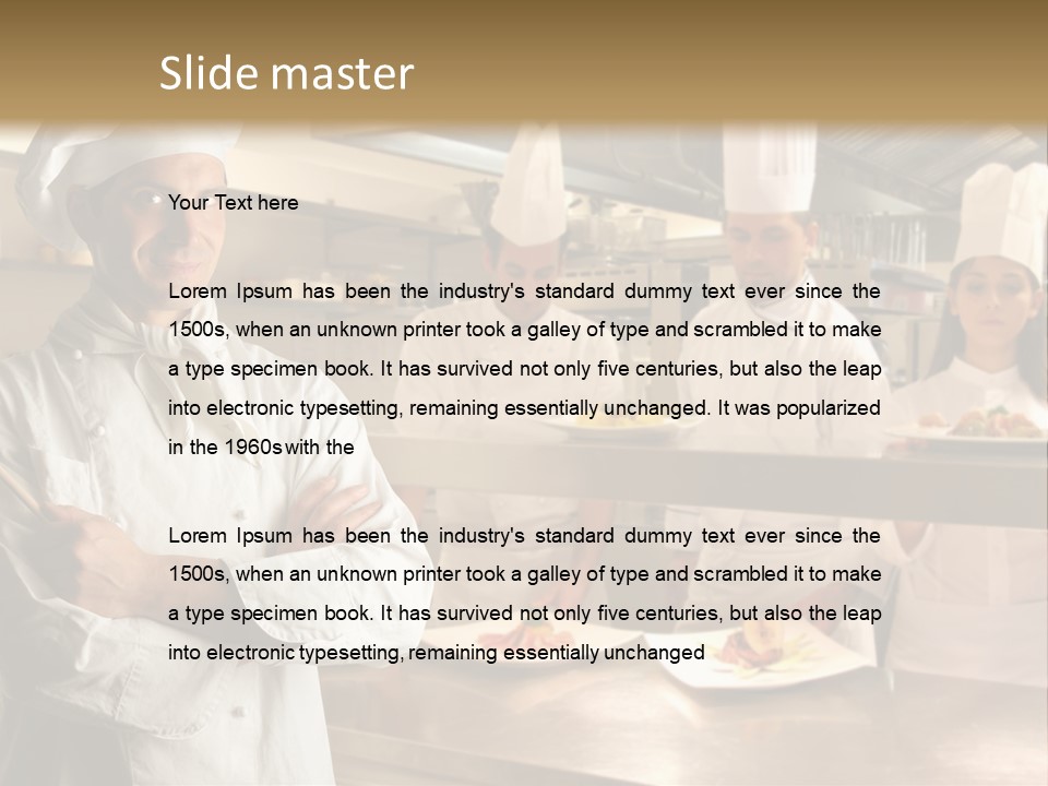 Man Skilled Staff PowerPoint Template