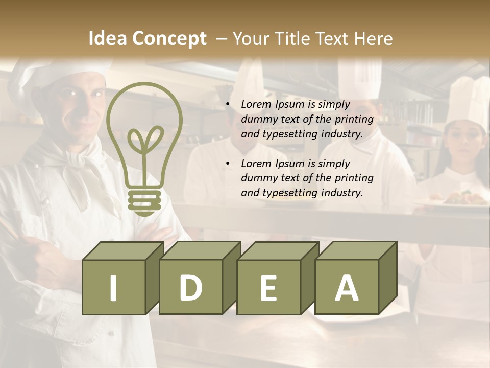 Man Skilled Staff PowerPoint Template