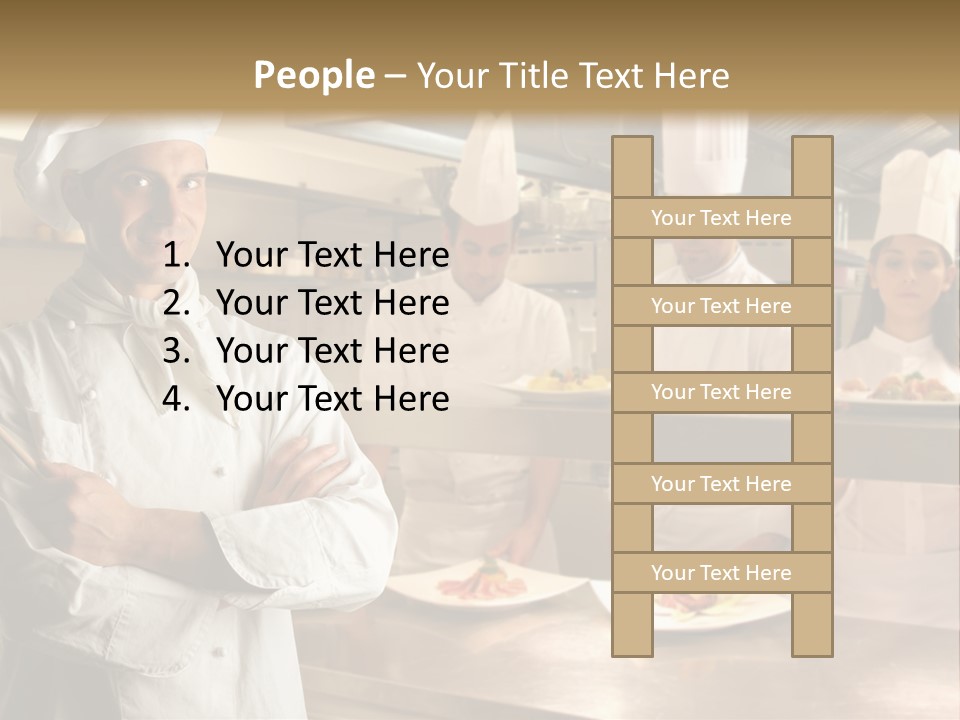 Man Skilled Staff PowerPoint Template