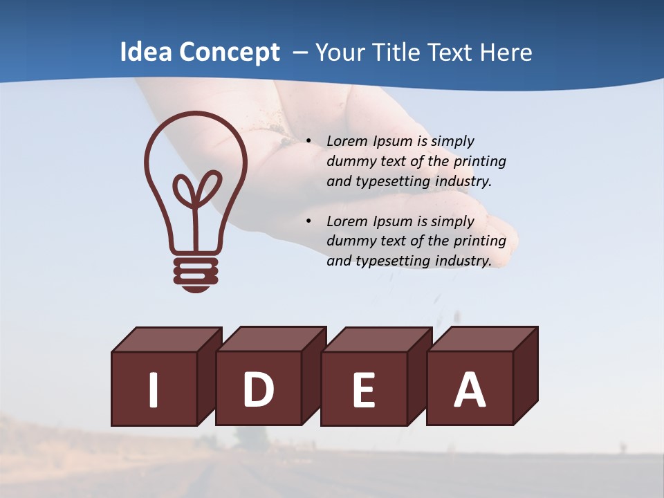 Fall Growth Plowed PowerPoint Template