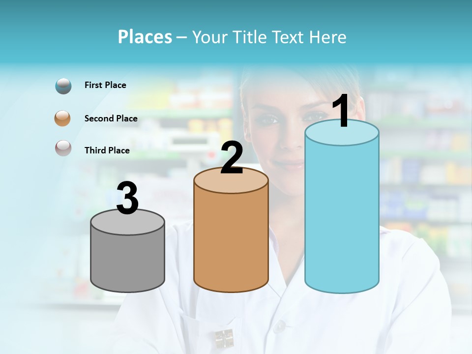 S Smiling Blonde PowerPoint Template