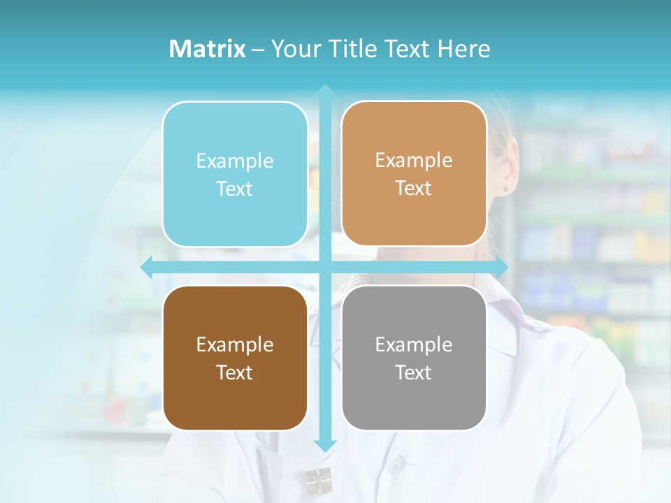 S Smiling Blonde PowerPoint Template