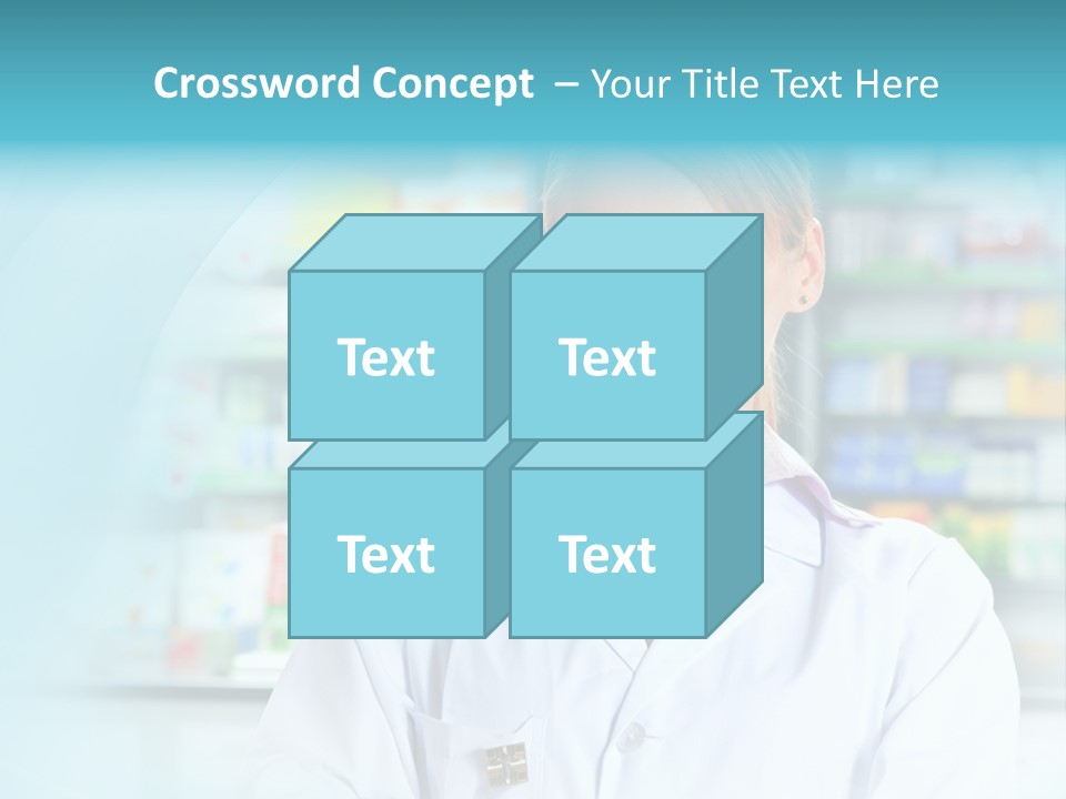 S Smiling Blonde PowerPoint Template