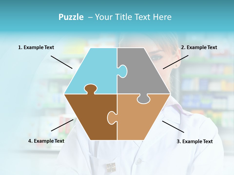 S Smiling Blonde PowerPoint Template