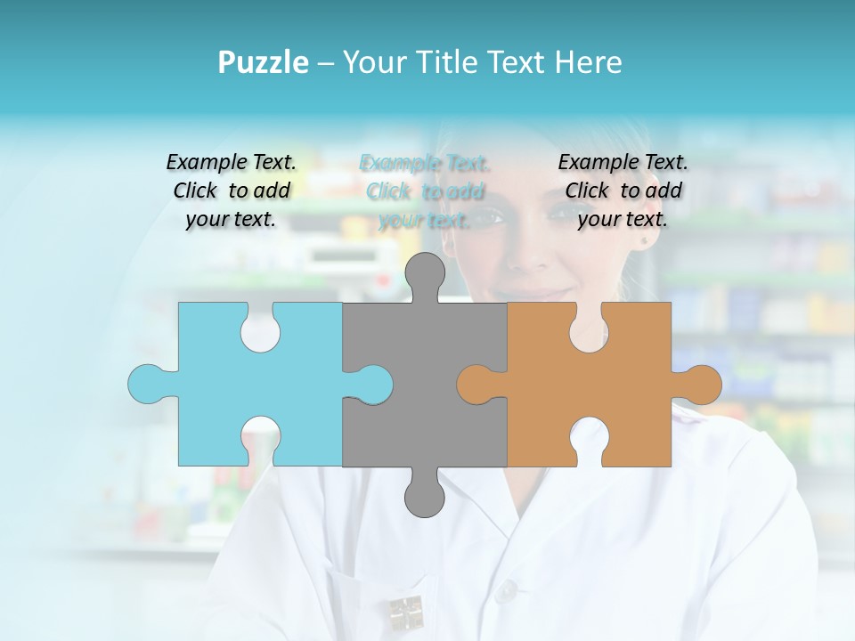 S Smiling Blonde PowerPoint Template