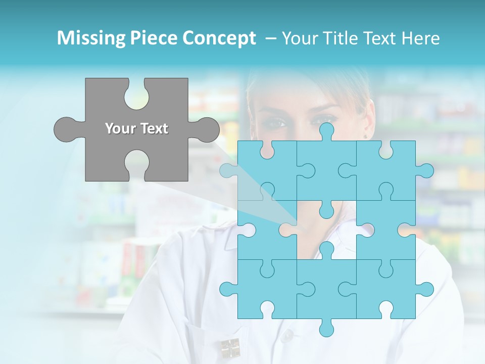 S Smiling Blonde PowerPoint Template