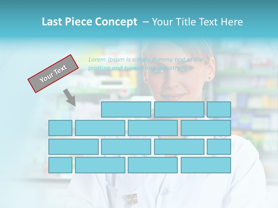 S Smiling Blonde PowerPoint Template