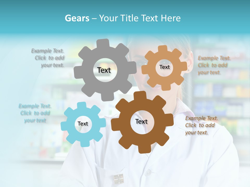 S Smiling Blonde PowerPoint Template