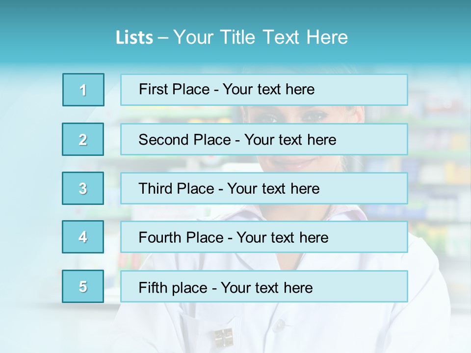 S Smiling Blonde PowerPoint Template