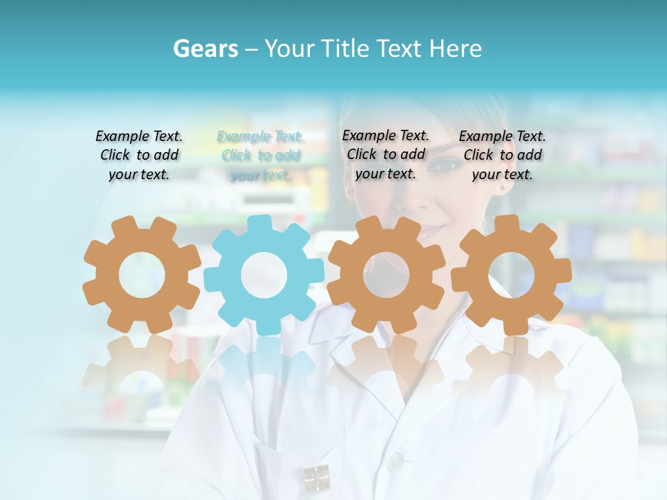 S Smiling Blonde PowerPoint Template